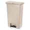 Rubbermaid Commercial Slim Jim Resin Step-On Container, Front Step Style, 13 gal, Beige 1883458 - alternate 1